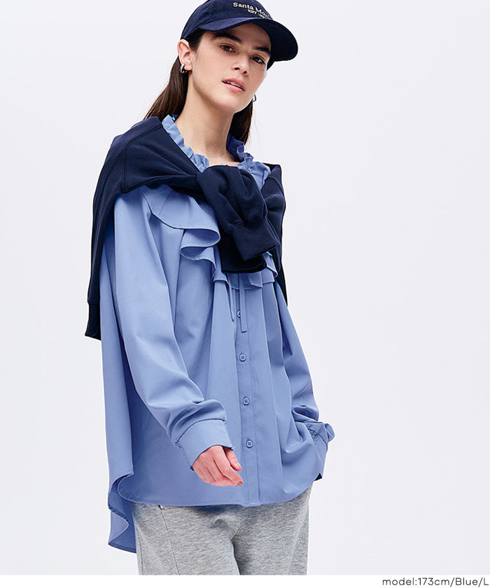 セール☆2990円→1490円 ビックカラーチュニックブラウス レディース
