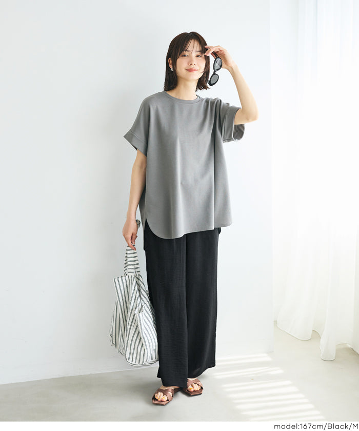 シボ感ワイドパンツ レディース メール便不可 – coca公式ストア