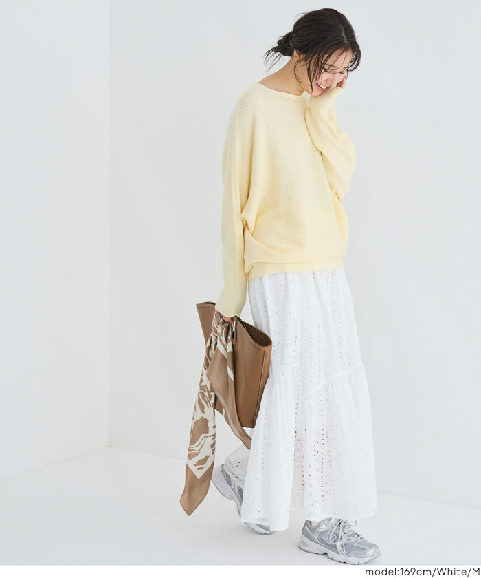 セール☆3490円→2490円 カットワークレーススカート レディース
