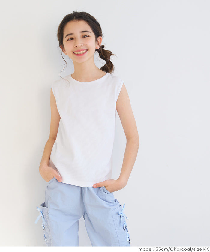 roku 肩あき カットソー 白 LOVETOXIC（ラブトキシック）の「肩あきテレコ長袖Tシャツ（Tシャツ
