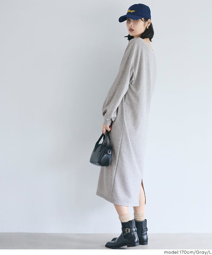 セール☆2690円→2490円 裏毛2wayオフショルダーワンピース レディース