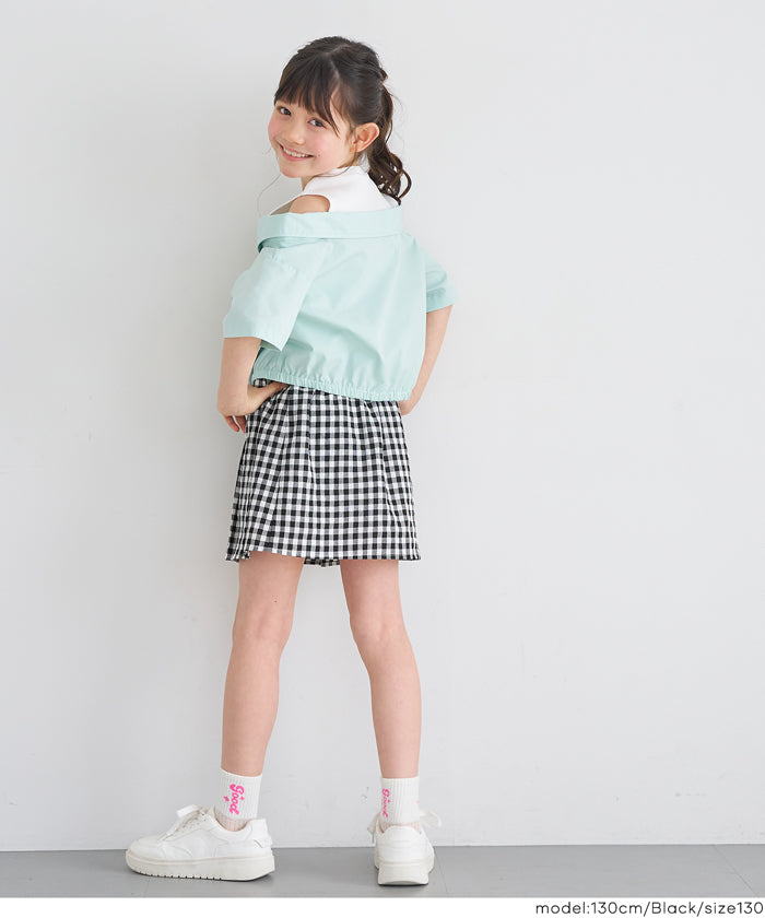 セール☆1990円→1490円 ギンガムチェックプリーツスカート キッズ