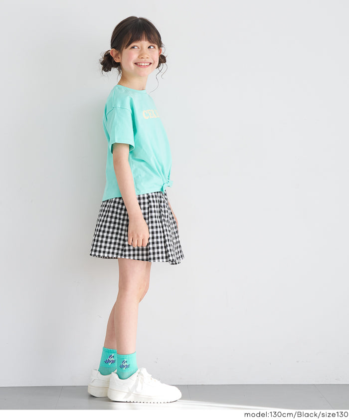 セール☆1990円→1290円 ギンガムチェックプリーツスカート キッズ