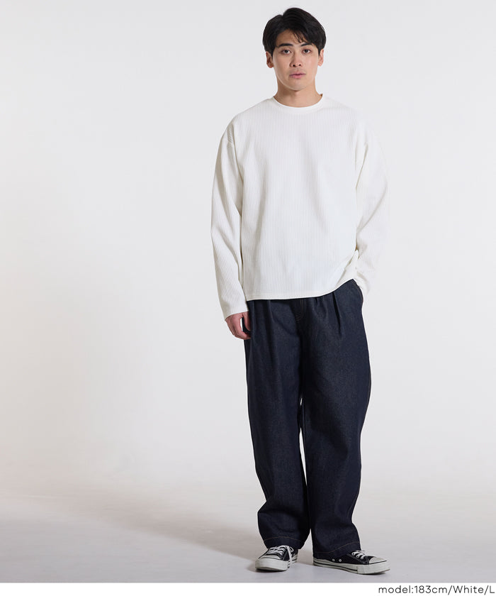 セール☆2490円→1990円 EAZY TEX ワッフルロンT メンズ メール便不可