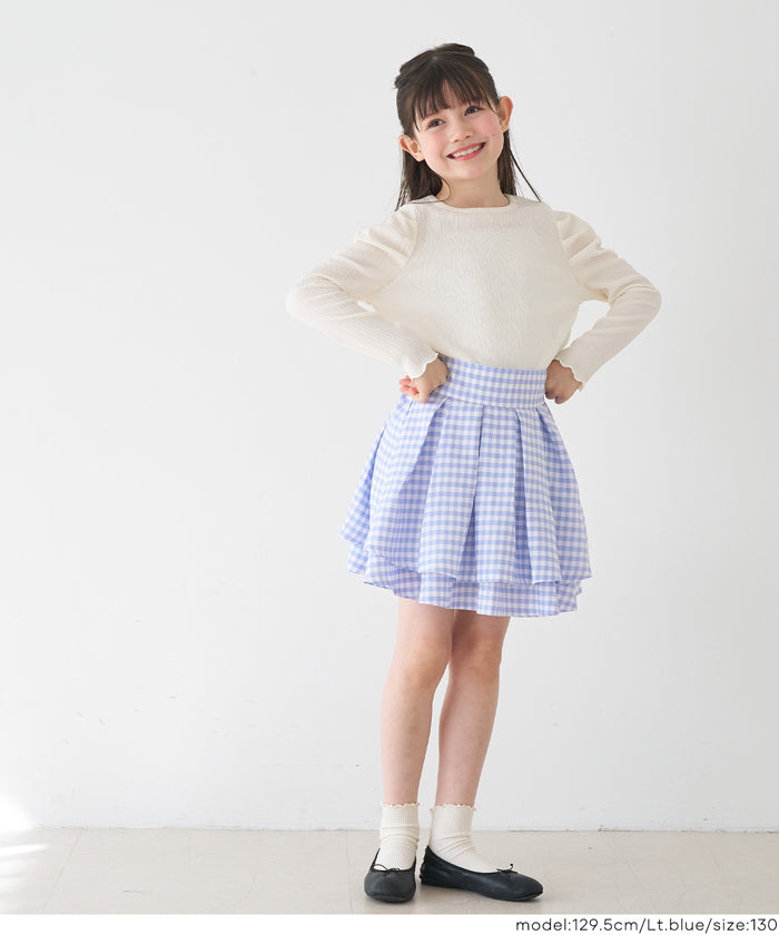 【希少】ワンダフルワールド☆かご盛りミモザ×ギンガムチェックパッチワークスカート ピンクハウス ワンダフルワールド パッチワークスカート ワンダフル