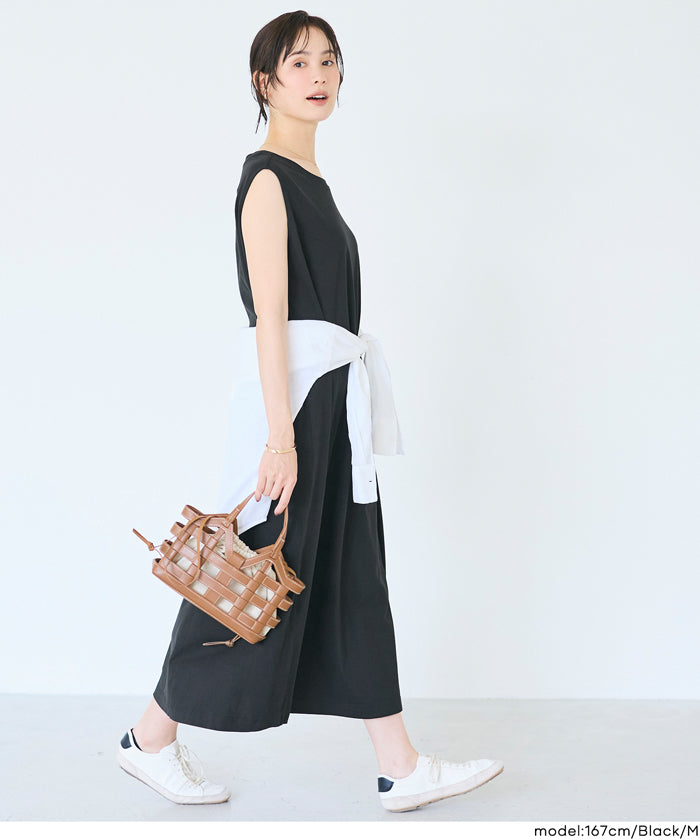 MARQUE import ノースリーブ ロングワンピース セール☆1990円→1290円 ノースリーブロングワンピース レディース