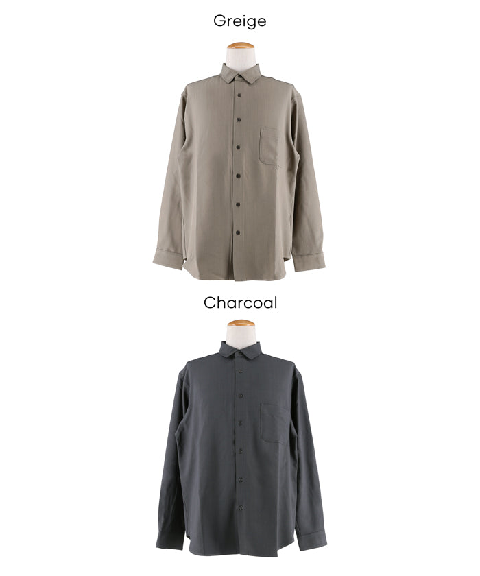【新品】 スペイン代表 長袖シャツ オーセンティック3XL セール☆2990円→1990円 ヘリンボーンリラックス長袖シャツ メンズ