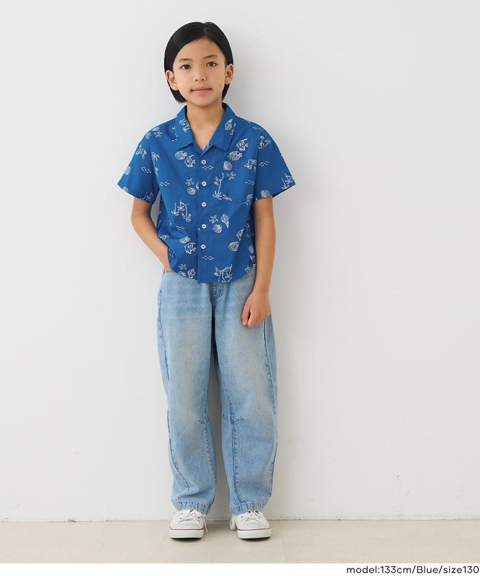 ⭐︎新品未使用タグ付き⭐︎希少⭐︎FR2 GOLF 刺繍ロゴ ペイズリー 開襟シャツ 総柄開襟シャツ キッズ メール便可 – coca公式ストア