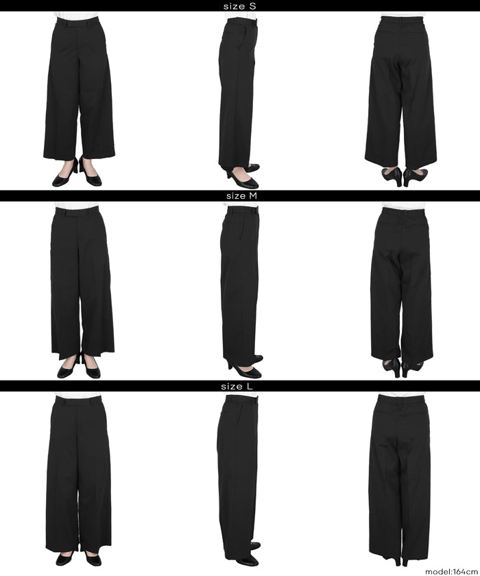 SOLOTEX(R)使用ツイルチノワイドパンツ レディース メール便不可