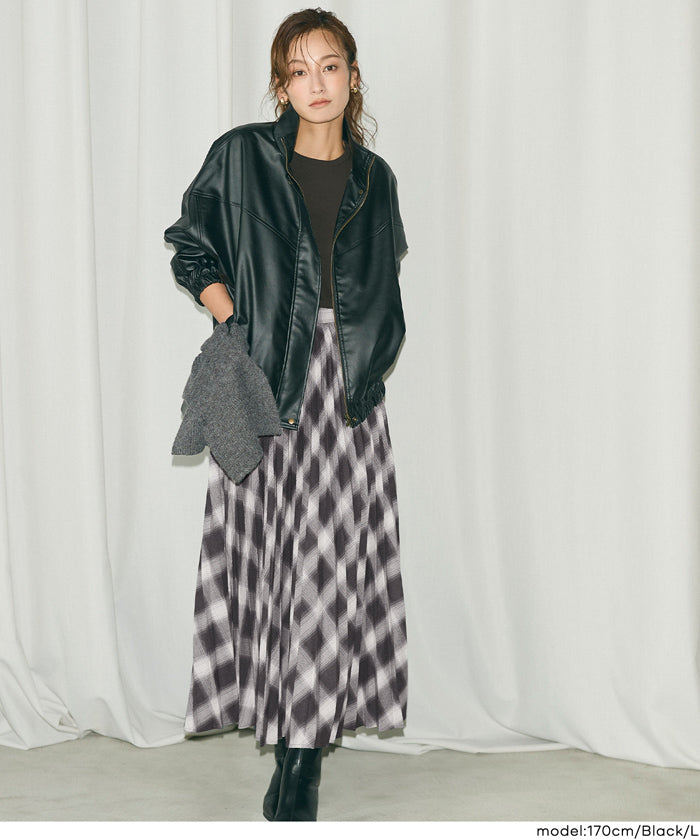チェックプリーツスカート レディース メール便不可【西山茉希様着用
