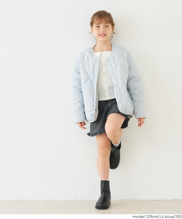 親子お揃いリバーシブルキルティングブルゾン キッズ メール便不可
