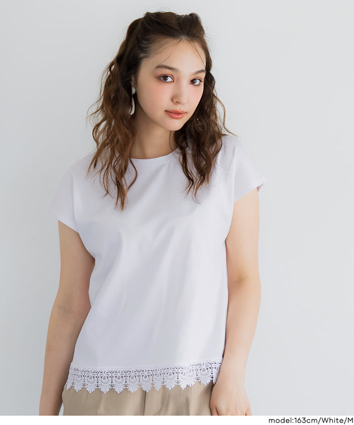 接触冷感フレンチレースTシャツ レディース メール便不可 – coca公式ストア