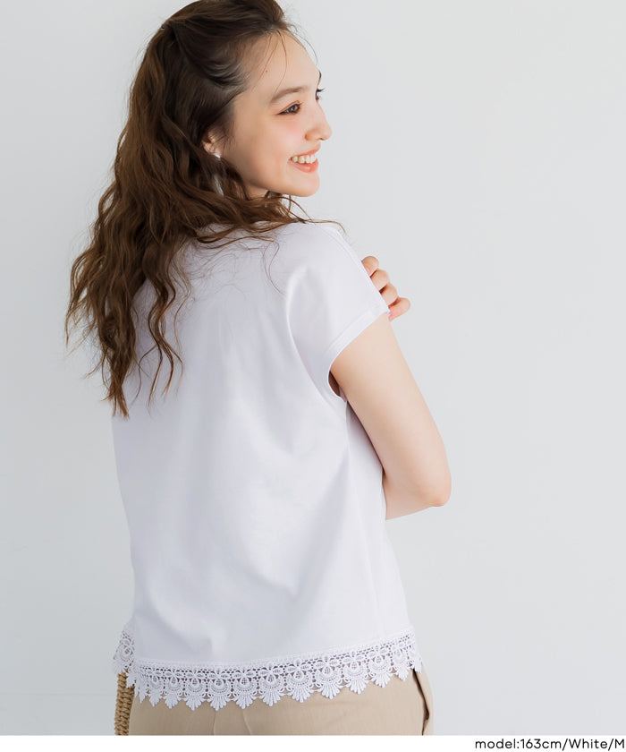 接触冷感フレンチレースTシャツ レディース メール便不可 – coca公式ストア