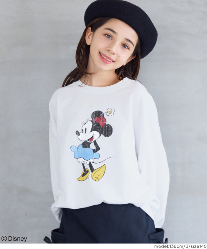 ディズニー】T-スウェットプリントトップス キッズ メール便不可