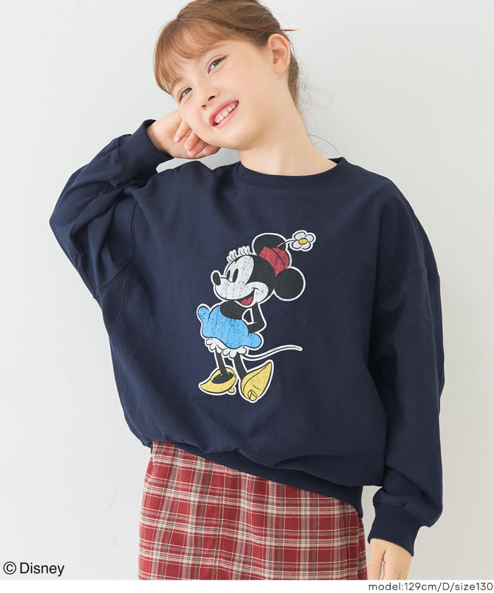 ディズニー】T-スウェットプリントトップス キッズ メール便不可