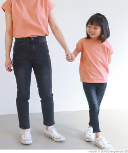 キッズ100-130】【メール便可】子供服 カットソー Uネック COTTON from