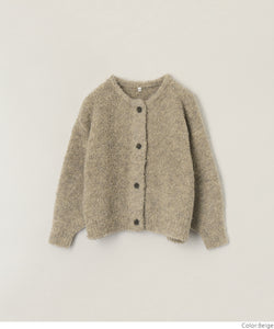 Sale ★ 2690 yen → 990 yen Kids 100-130 Children's clothing Cardigan Penguin sleeve Boucle Loop yarn Long sleeve Knit Girl Parent and child matching No mail delivery coc