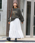 Sale 2690 日元 → 1690 日元 衛衣女裝 Vintage Big Silhouette 二手衣服加工 Logo 打印英文字母 Oversize 長袖 No mail delivery 22aw coca Coca