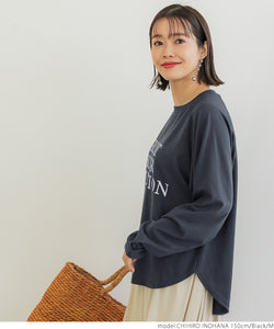 WEB限定セール☆ ロングTシャツ レディース カットソー ロゴ ラグラン