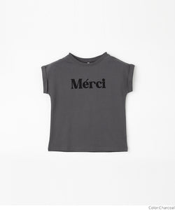 Kids 100-140 cut and sew French sleeve print English letter logo short sleeve roll up girl parent and child matching children's clothes mail delivery available coca