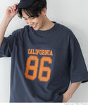 T-shirt Men's College Numbering Wide Silhouette Big Silhouette Logo Print Short Sleeve Loose No Mail Delivery 23ss coca coca