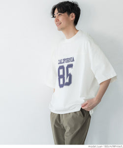 T 卹男士學院編號 Wide Silhouette Big Silhouette Logo Print Short Sleeve Loose No Mail Delivery 23ss coca Coca