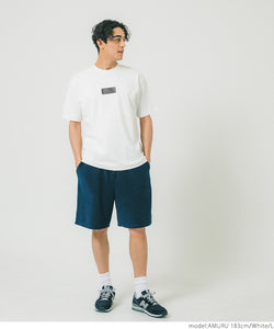 セール★1490円→1290円 Tシャツ メンズ フェイクレザーワッペン クルーネック 綿100% プルオーバー ワンポイント 半袖 ミディアム丈 メール便不可 23ss coca コカ