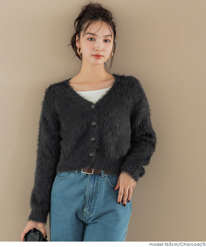 room306contemporary シャギー カーディガン 値下げ