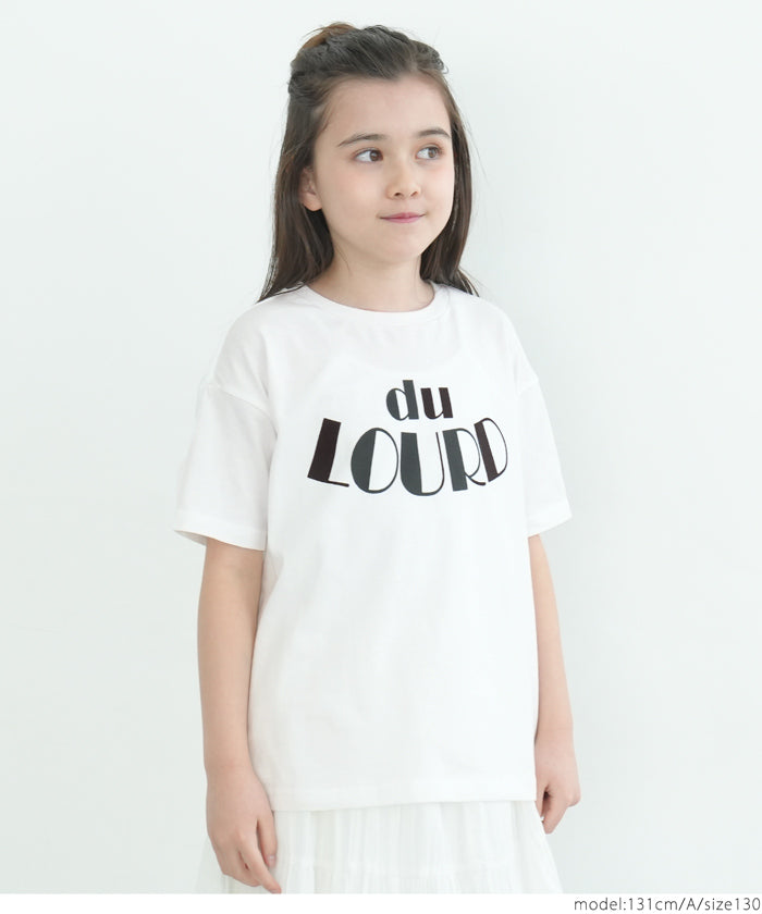 セール★790円→550円 キッズ 110-140  Tシャツ コットン プリント ロゴ 半袖 カットソー ロゴTシャツ クルーネック 女の子 親子お揃い 子供服 メール便可 coca コカ