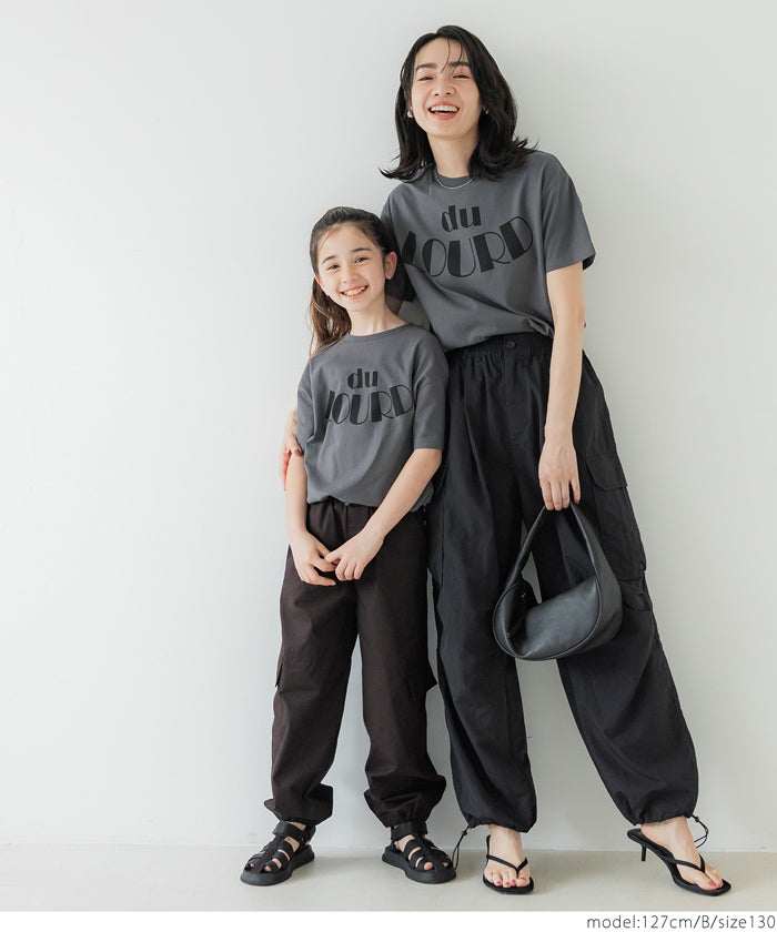 セール★790円→550円 キッズ 110-140  Tシャツ コットン プリント ロゴ 半袖 カットソー ロゴTシャツ クルーネック 女の子 親子お揃い 子供服 メール便可 coca コカ