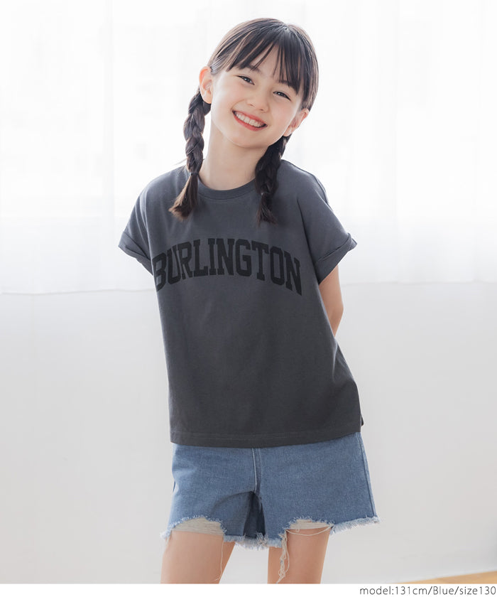 キッズ 110-140 デニム ショートパンツ ダメージ加工 ウエストゴム ポケット 女の子 キッズオリジナル 子供服 メール便不可 coca コカ