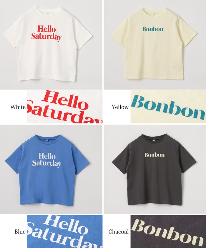 キッズ 120-150 Tシャツ ロゴ カットソー 英字 クルーネック コットン 薄手 プルオーバー 女の子 キッズオリジナル 子供服 メール便可 coca コカ