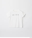 キッズ 120-150 Tシャツ カットソー 箔プリント ロゴ 英字 袖ロールアップ クルーネック 半袖 女の子 親子お揃い 子供服 メール便可 coca コカ