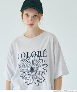 Tシャツ レディース カットソー 刺繍 英字 プルオーバー 半袖 ビッグシルエット 薄手 ゆったり メール便可 24ss coca コカ