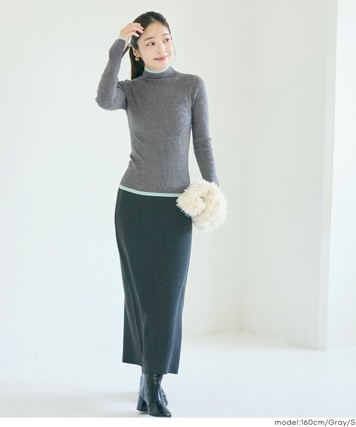 todayful アンゴラハイネックニット