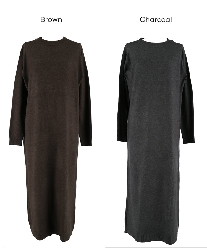 セール☆2990円→1990円 マキシニットワンピース レディース メール便