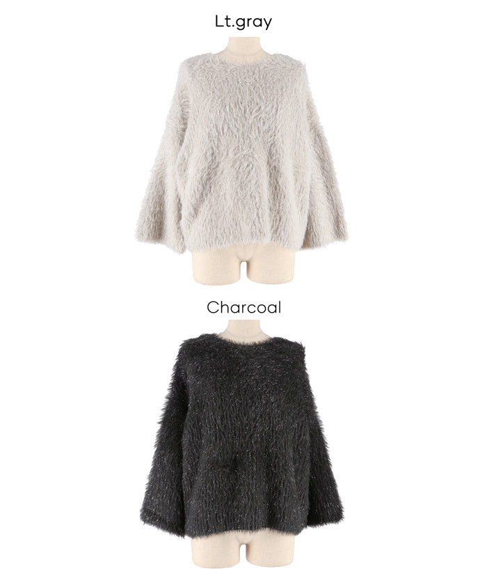 ふんわりラメシャギーニットトップス レディース メール便不可 – coca