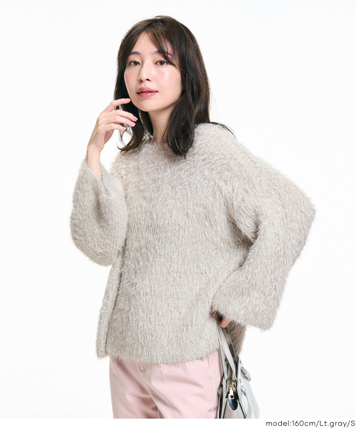 ふんわりラメシャギーニットトップス レディース メール便不可 – coca