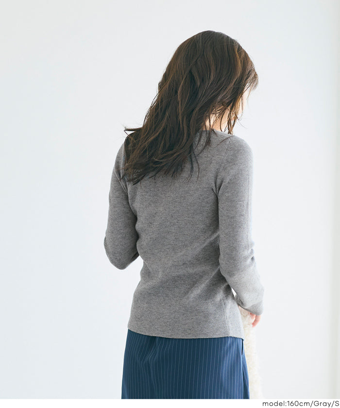 セール☆1990円→990円 フロントスリットニット レディース メール便