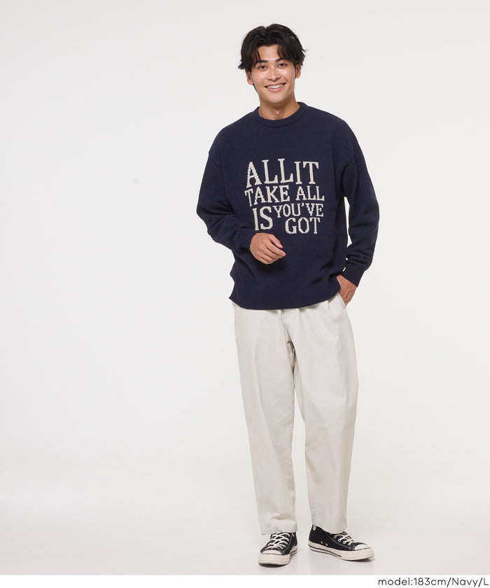 マットモールロゴクルーネックニット メンズ メール便不可 – coca公式