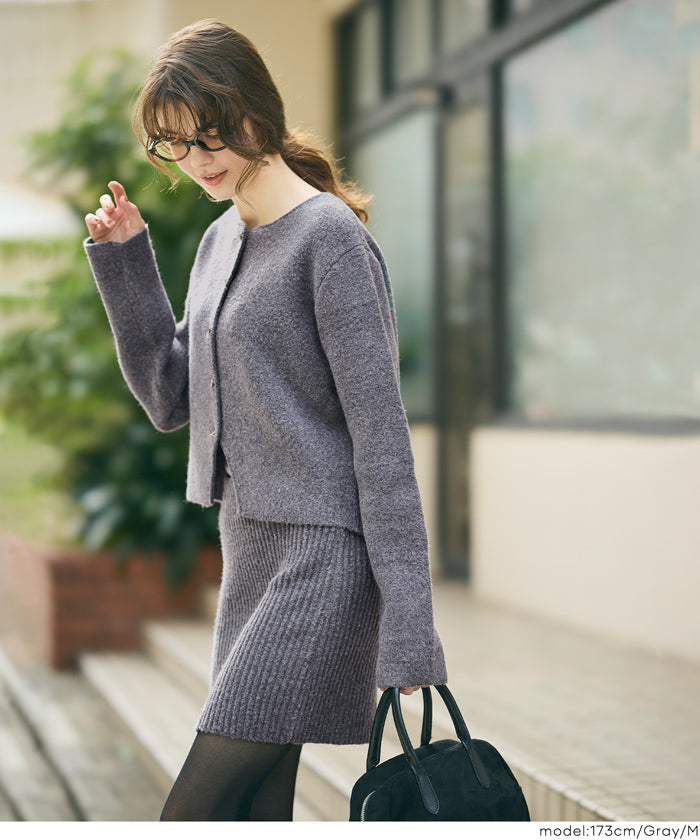 セール☆1690円→550円縮絨ニットミニスカート レディース メール便