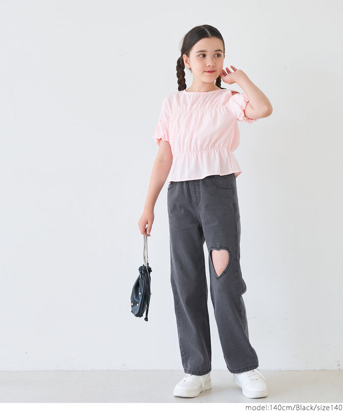 デニムハートデザインパンツ キッズ メール便不可 – coca公式ストア