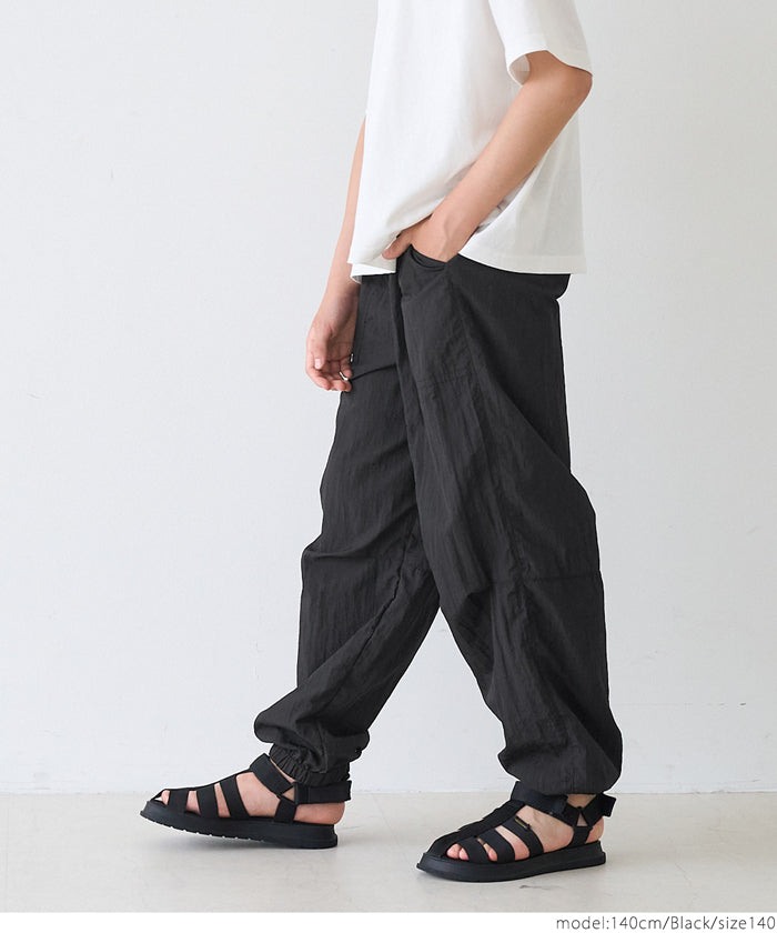 セール☆1990円→1290円 ナイロンフェイクベルトパンツ キッズ メール