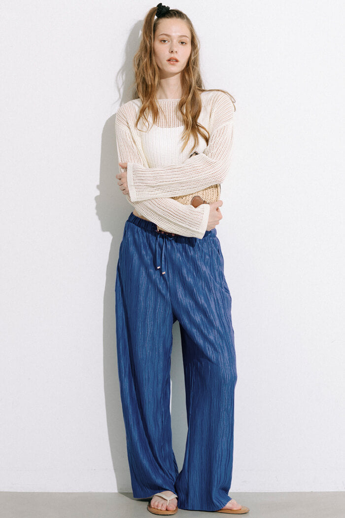 スリムウェーブパンツ