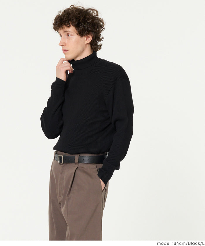 リブ編みタートルネックニット メンズ メール便不可 – coca公式ストア