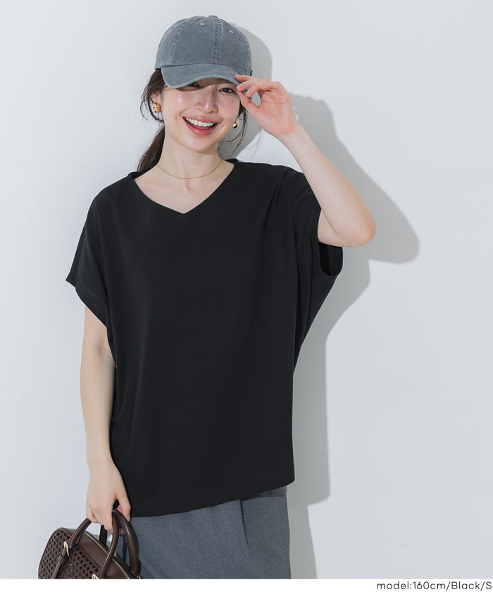 COTTON from the U.S. ドルマンVネックTシャツ レディース メール便
