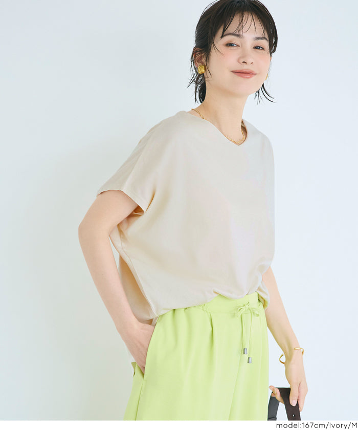 COTTON from the U.S. ドルマンVネックTシャツ レディース メール便
