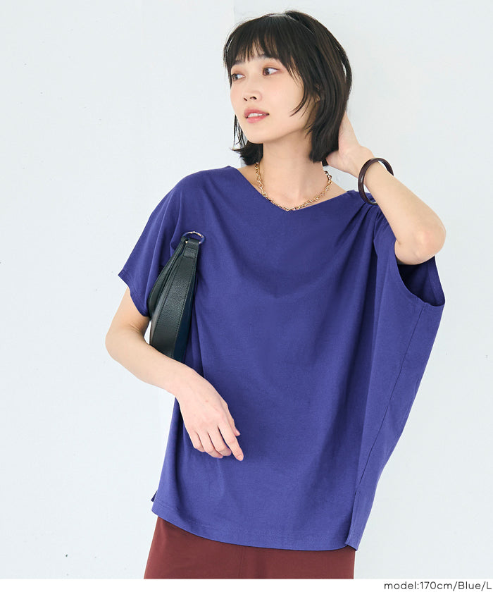 COTTON from the U.S. ドルマンVネックTシャツ レディース メール便