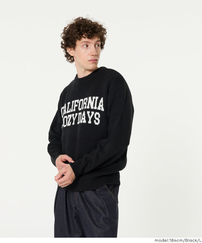 Wジャカード編みロゴニットトップス メンズ メール便不可 – coca公式ストア