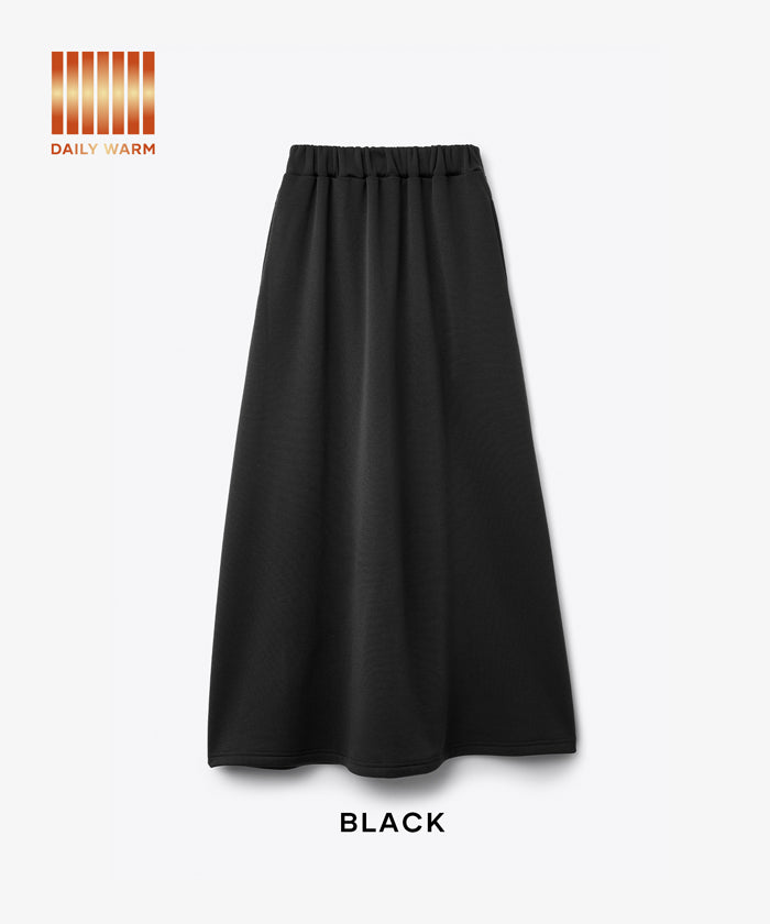 【極美品】EVERYDAY I LIKE. 25SS フレアスカート 36 S黒 セール☆1990円→990円 【DAILY WARM】裏シャギーフレアスカート